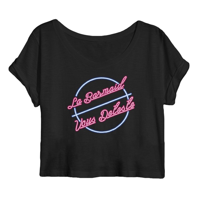 Image back Crop top - Barmaid Néon