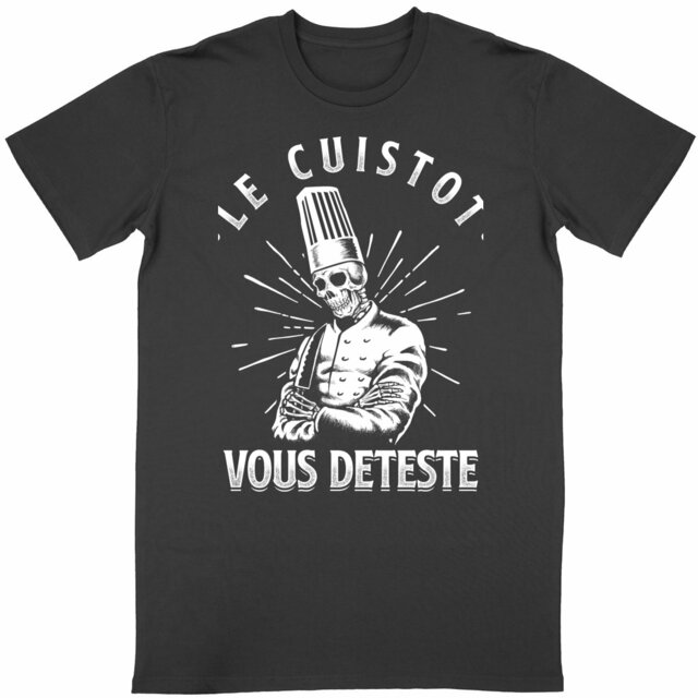 Image back Tshirt col rond - Cuistot Cooker