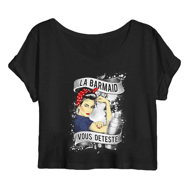 Image back Crop top - Barmaid We Can Do It 