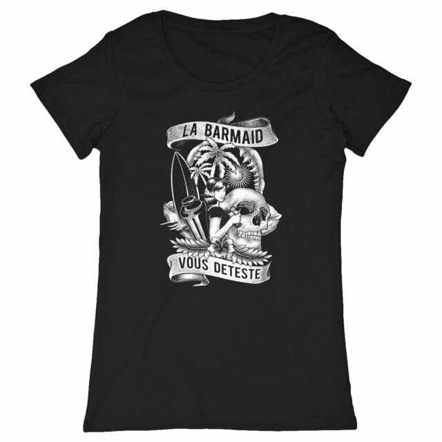 Image back Tshirt col rond - Barmaid Beach 