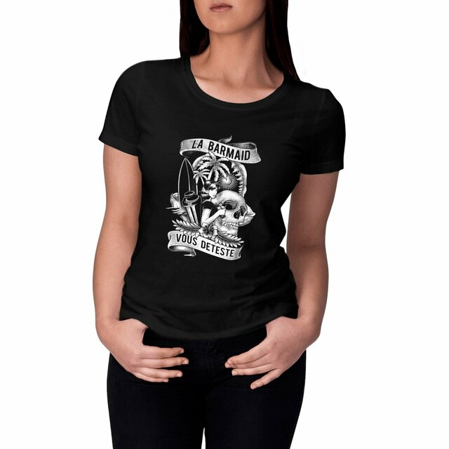 Image front Tshirt col rond - Barmaid Beach 