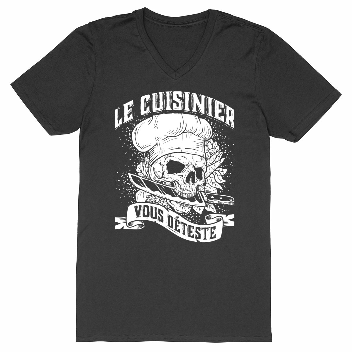Image back Tshirt col v - Cuisinier