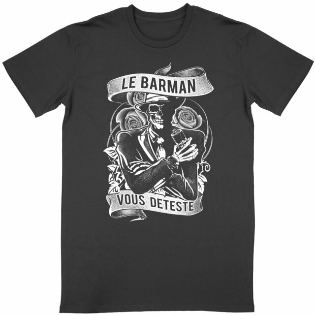 Image back Tshirt col rond - Barman Mafia
