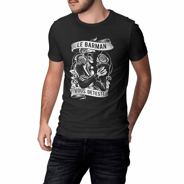 Image front Tshirt col rond - Barman Mafia