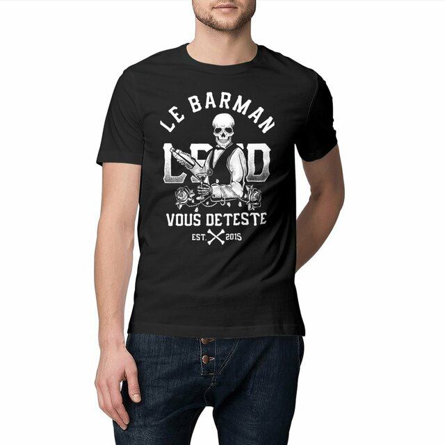 Image front Tshirt col rond - Barman Mr LBVD