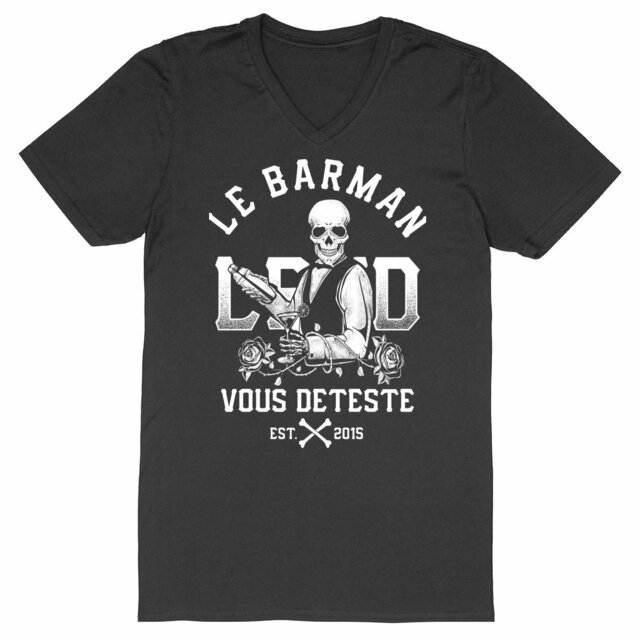 Image back Tshirt col V -  Barman Mr LBVD