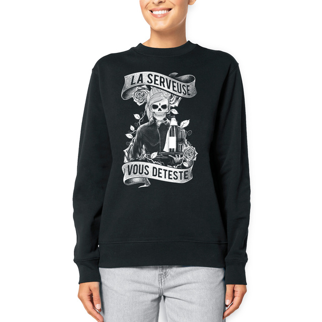Image front Sweater - Serveuse Skull & Plateau