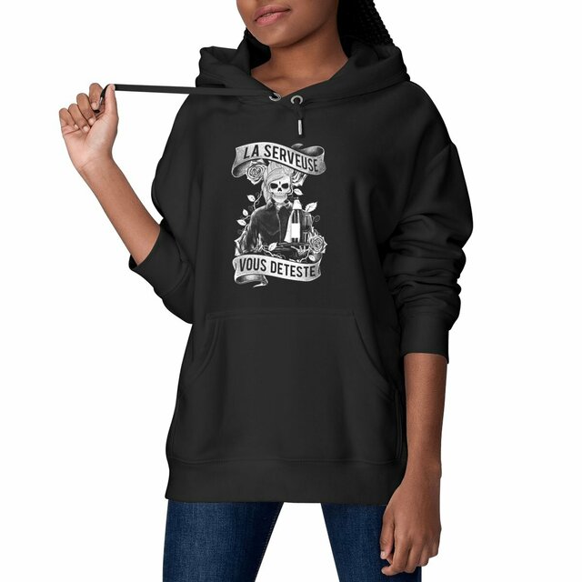 Image front Hoodie - Serveuse Skull & Plateau