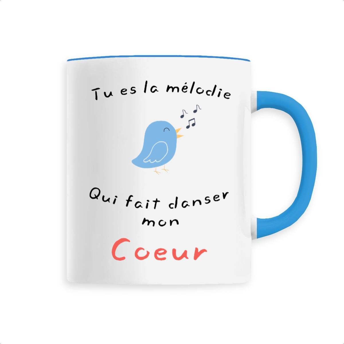 Image front MUG "Tu es la mélodie qui fait danser mon cœur"