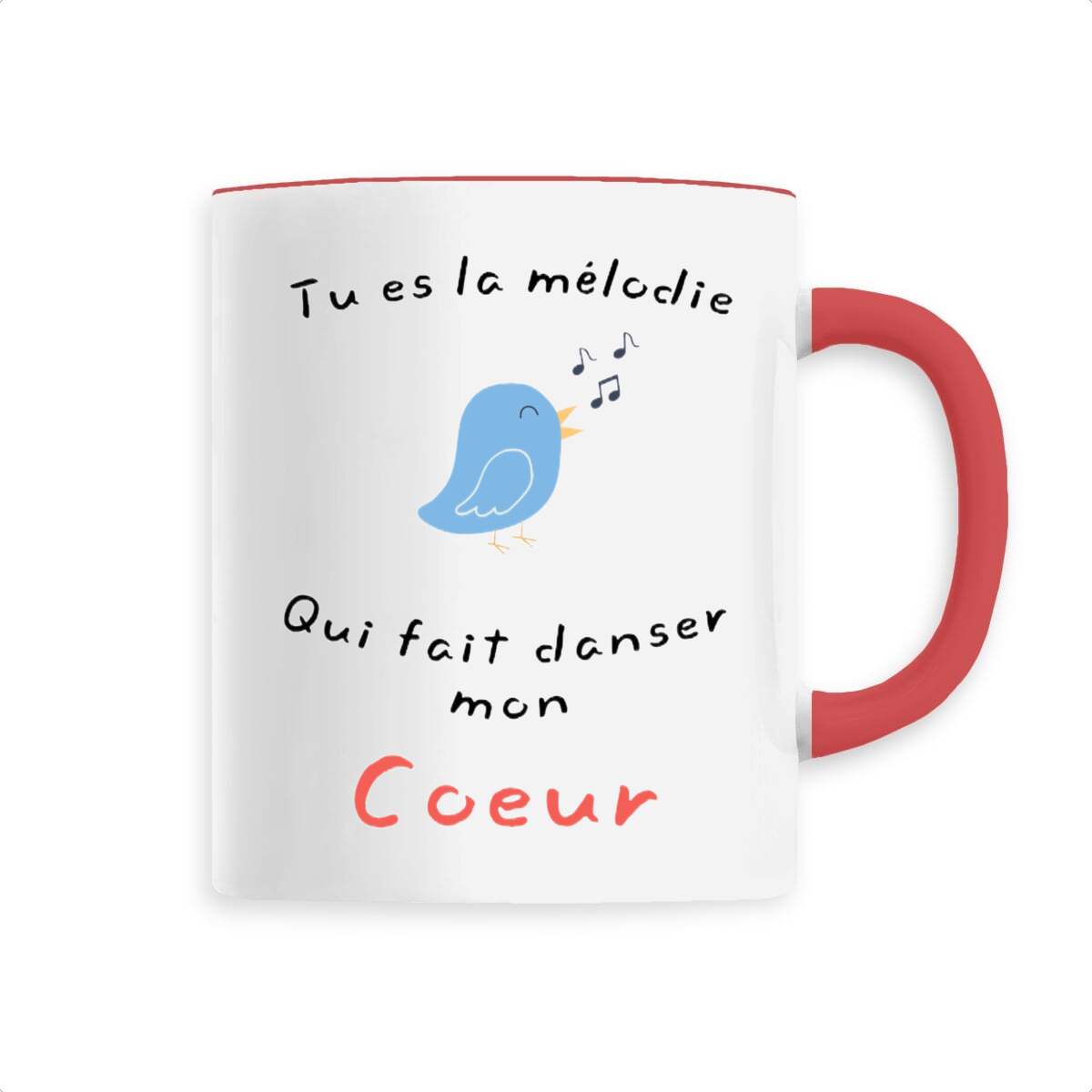 Image back MUG "Tu es la mélodie qui fait danser mon cœur"