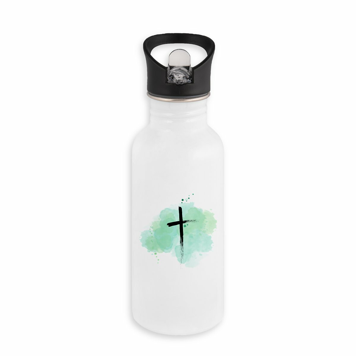 Image back Stainless steel water bottle "ink"