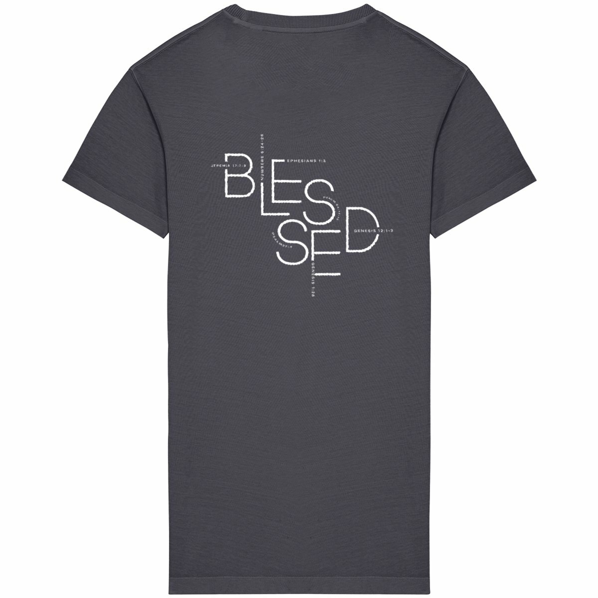 Image back Women's t-shirt dress - Premium Plus BLESSED