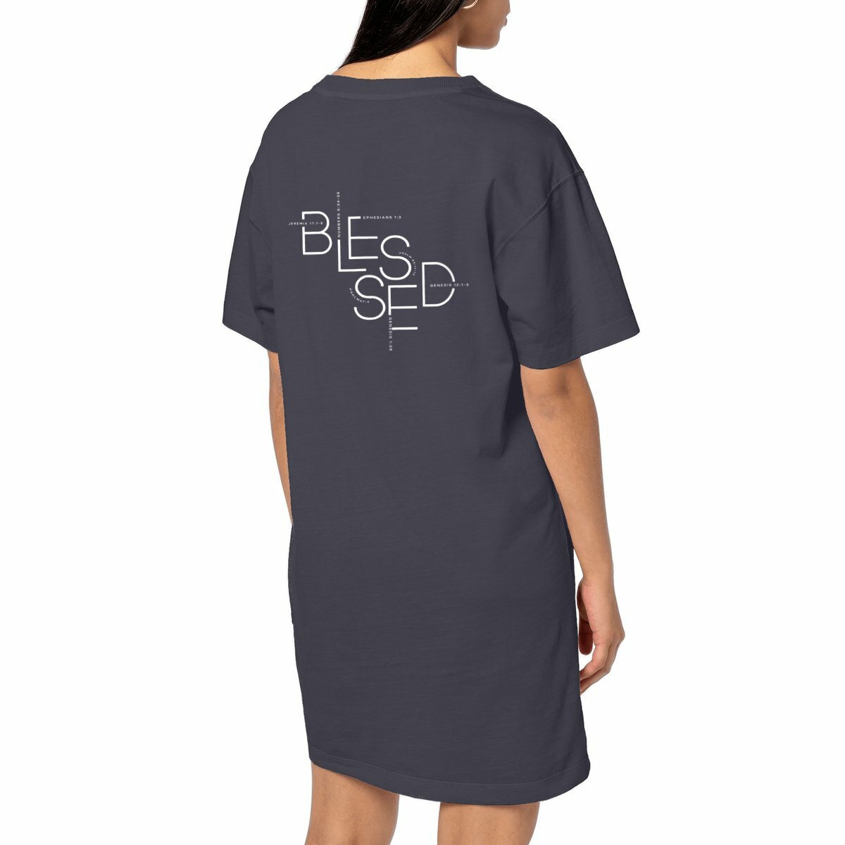 Image front Women's t-shirt dress - Premium Plus BLESSED