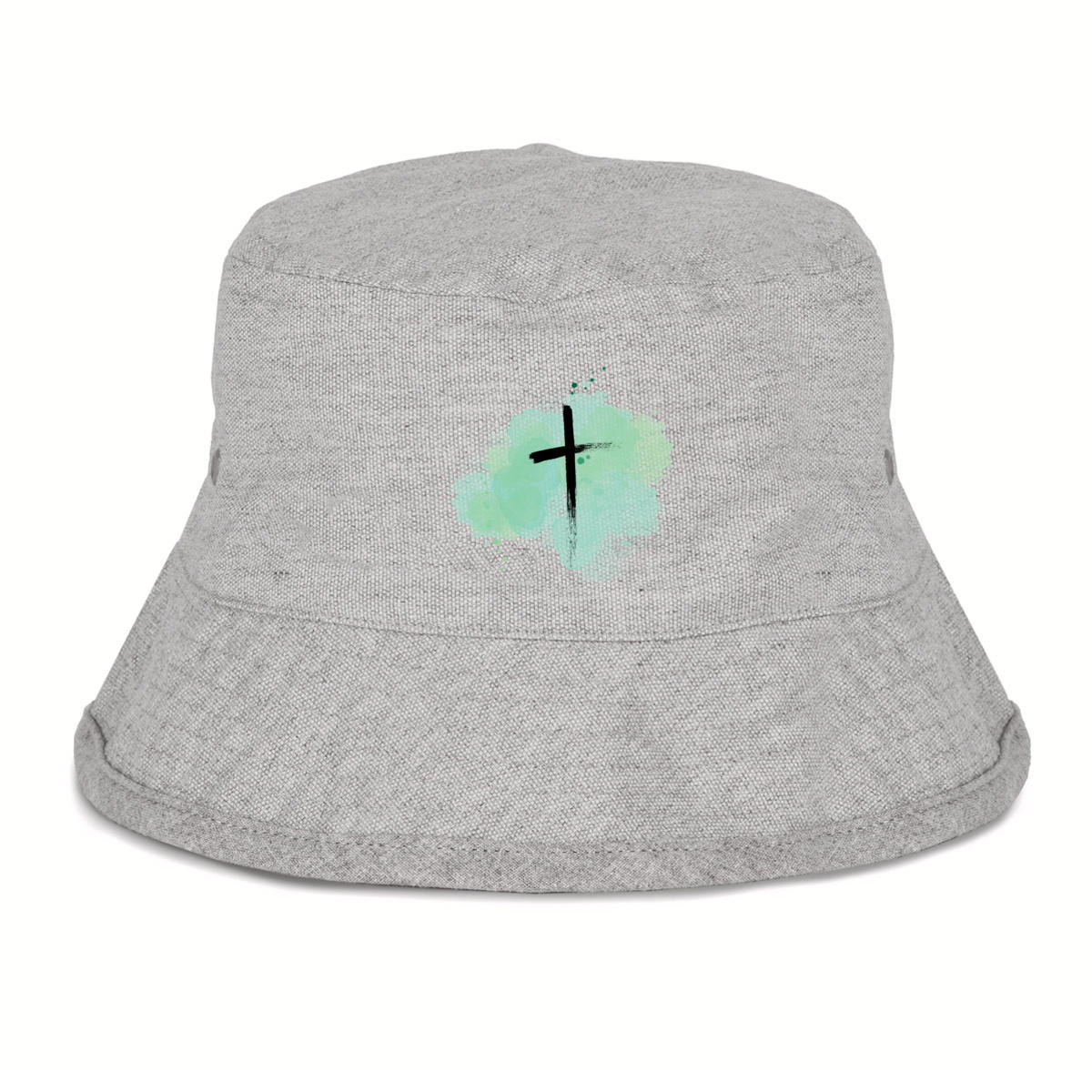 Image back Bucket Hat croce