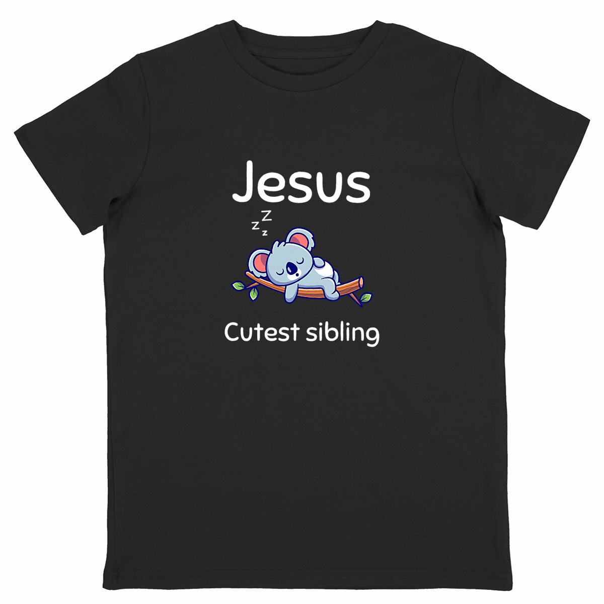 Image back Kids t-shirt Standard  Jesus's cutest Sibling 