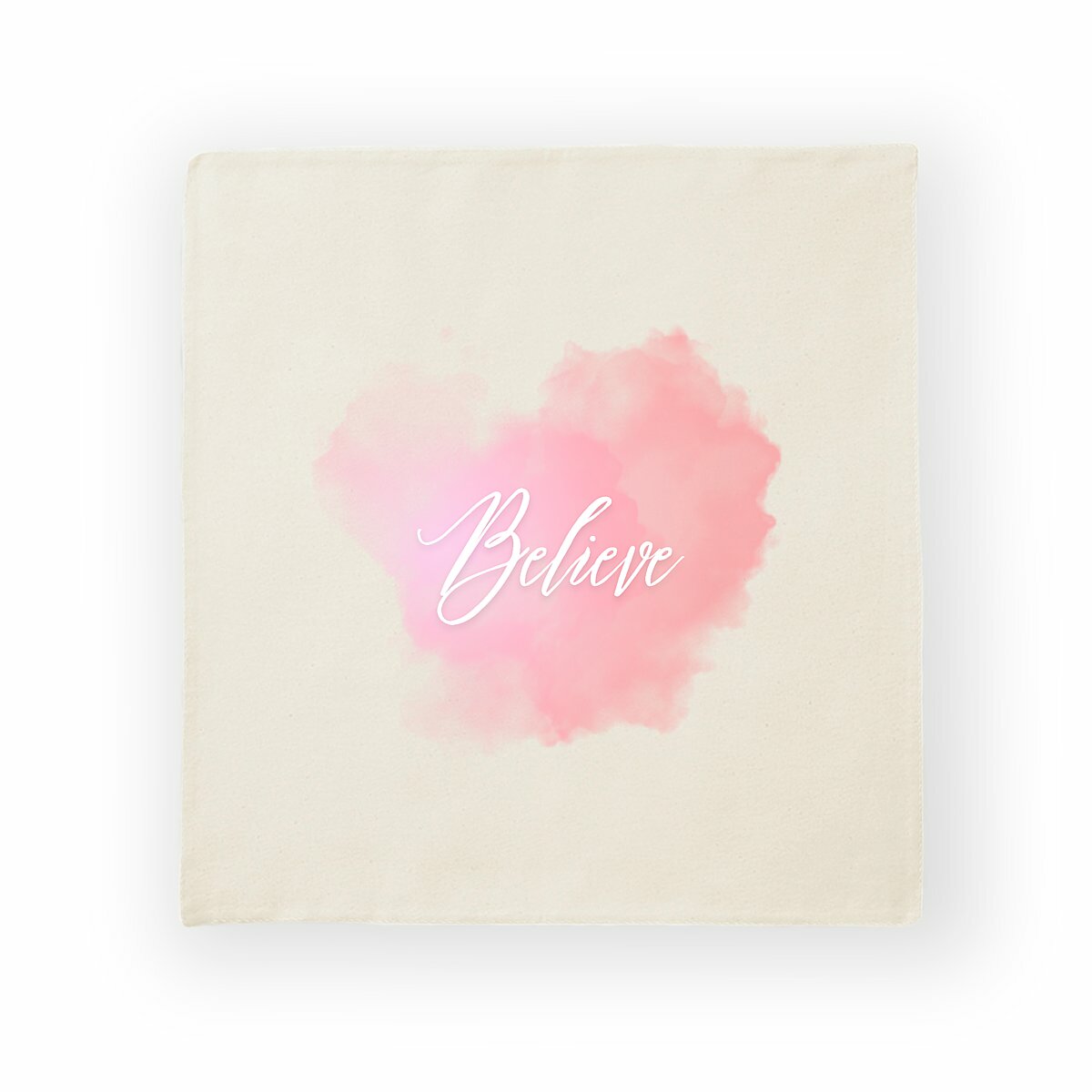 Image back Cushion cover Premium+ one side tache rose believe