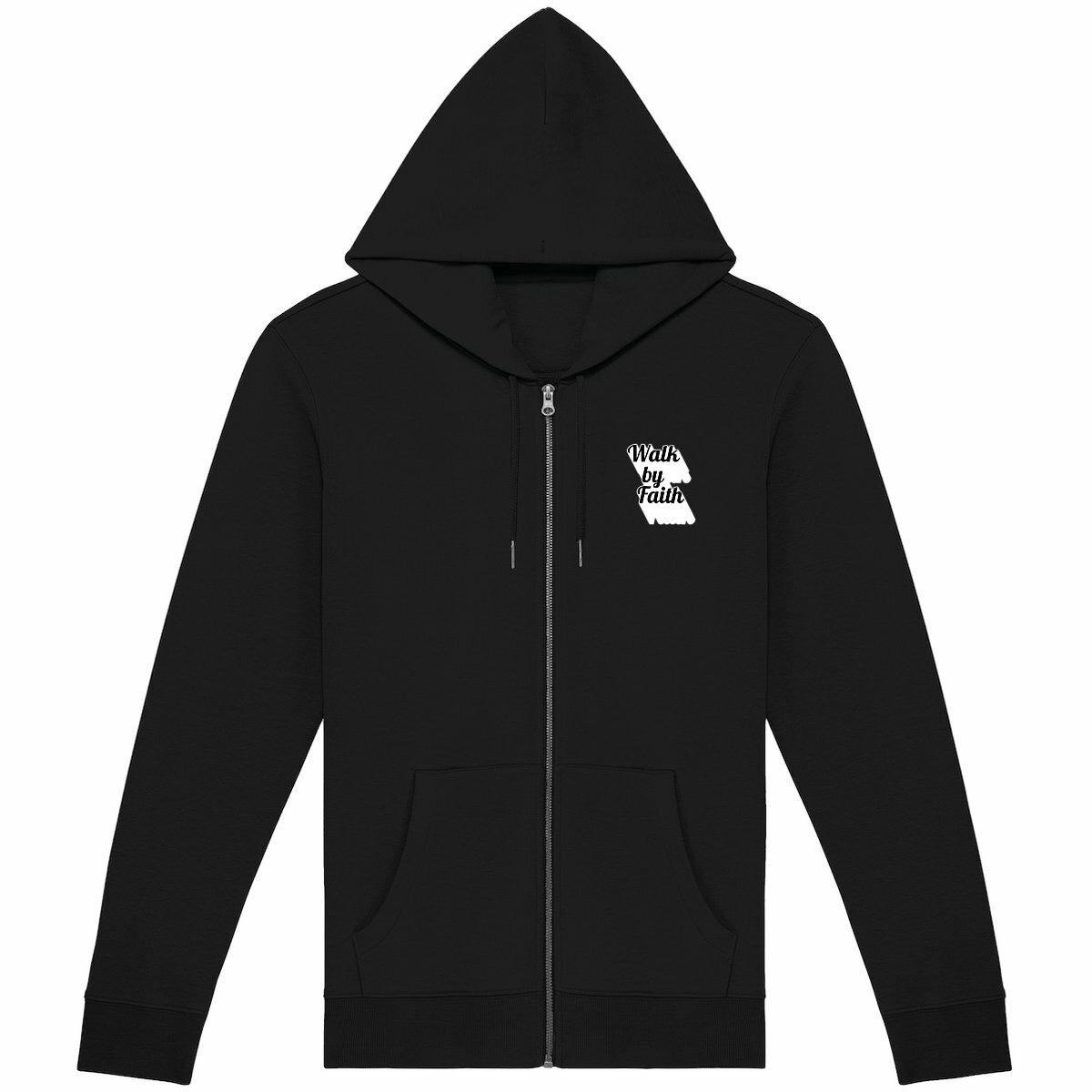 Image back Unisex Zip Hoodie Premium+ Walk by Faith