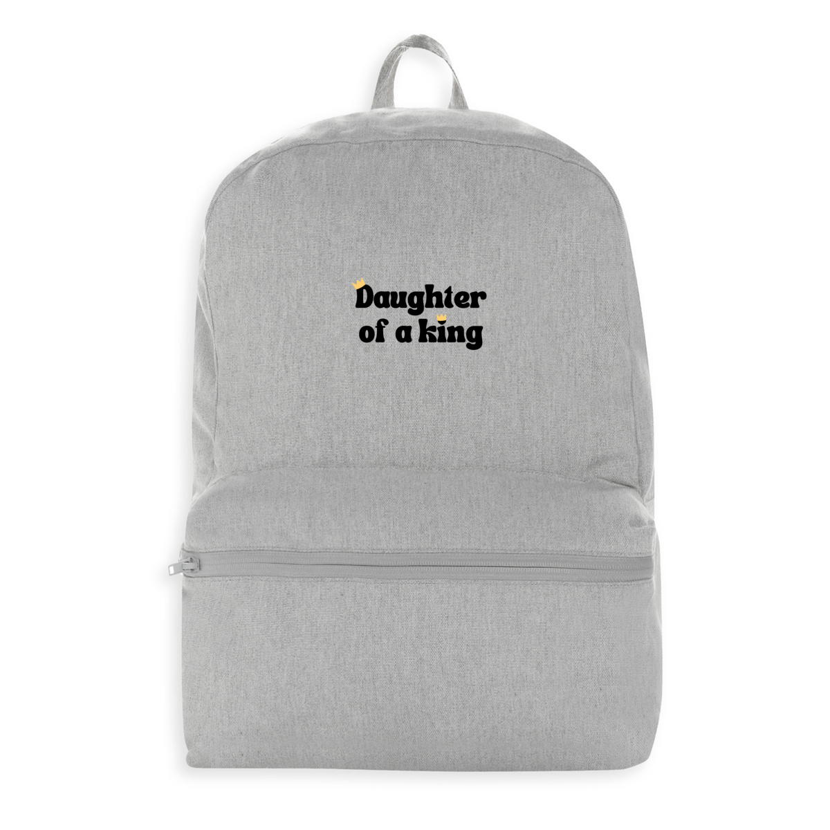 Image front 100% recycled backpack Premium+ Dauther of a King