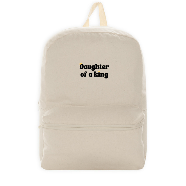 Image back 100% recycled backpack Premium+ Dauther of a King