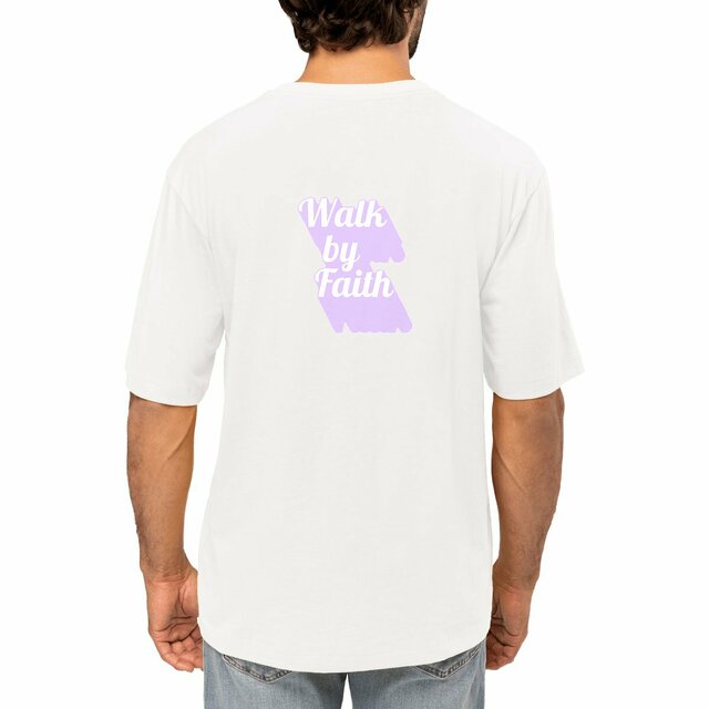 Image front Men's oversized t-shirt Premium+ Walk by Faith