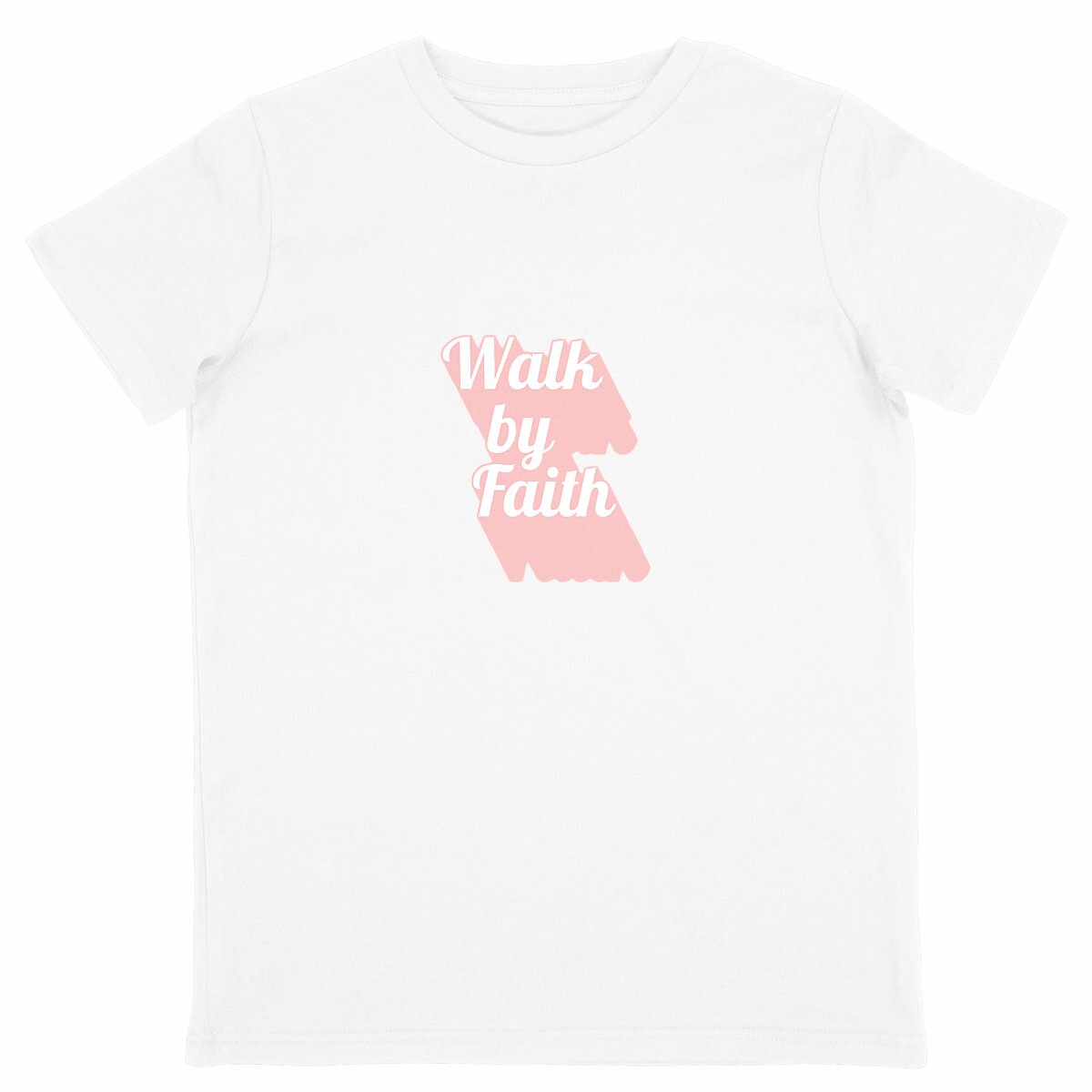 Image back Kids t-shirt Standard  Walk by Faith