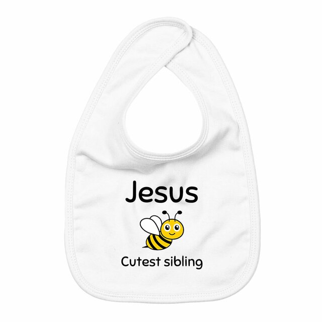 Image back Bib Premium+ Jesus's cutest sibling