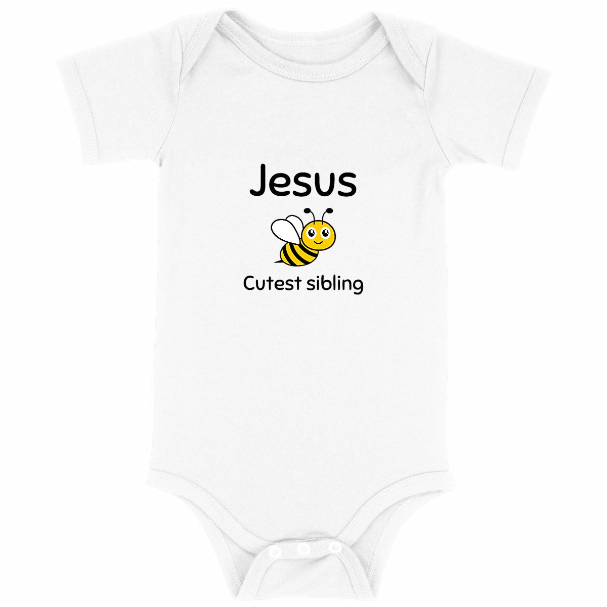 Image back Baby Bodysuit Premium+ Jesus's cutest sibling