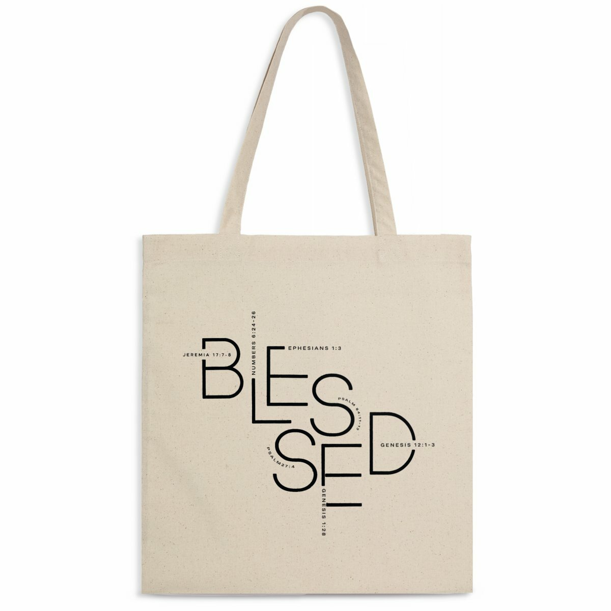 Image front Light Totebag - Premium BLESSED