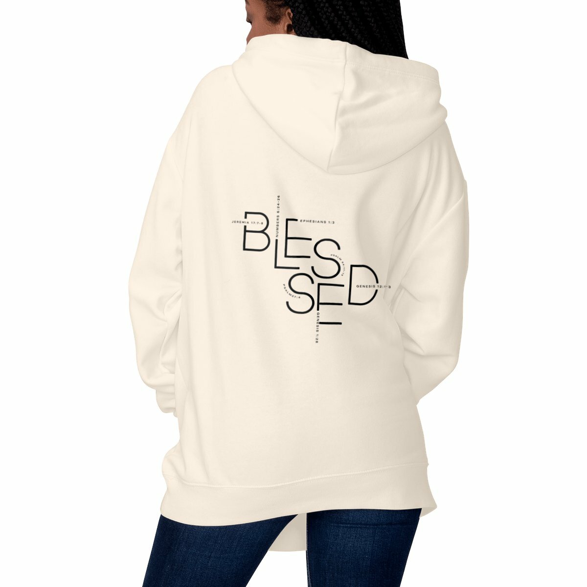 Image front Unisex hoodie - Premium Plus BLESSED