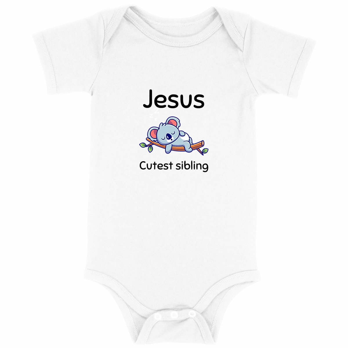 Image back Baby Bodysuit Premium+ Jesus's cutest sibling