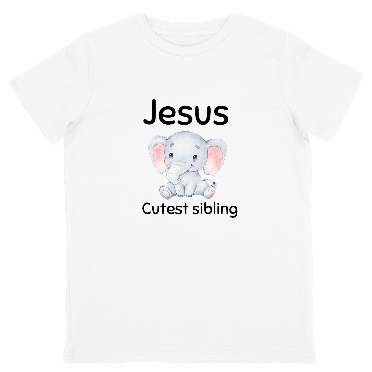 Image back Kids t-shirt Standard  Jesus's cutest Sibling 