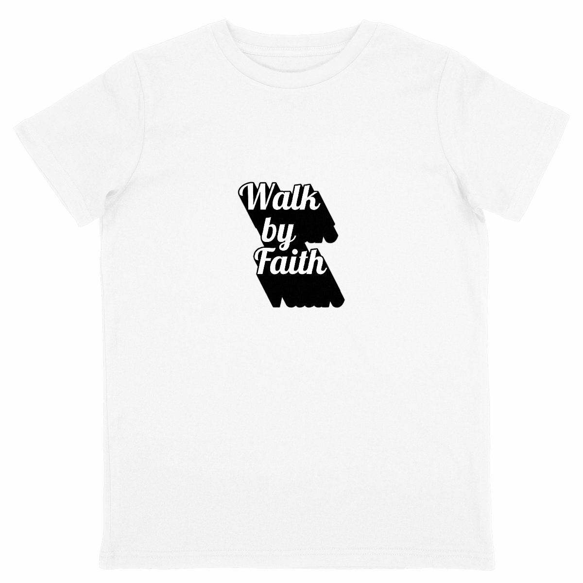 Image back Kids t-shirt Standard  Walk by Faith
