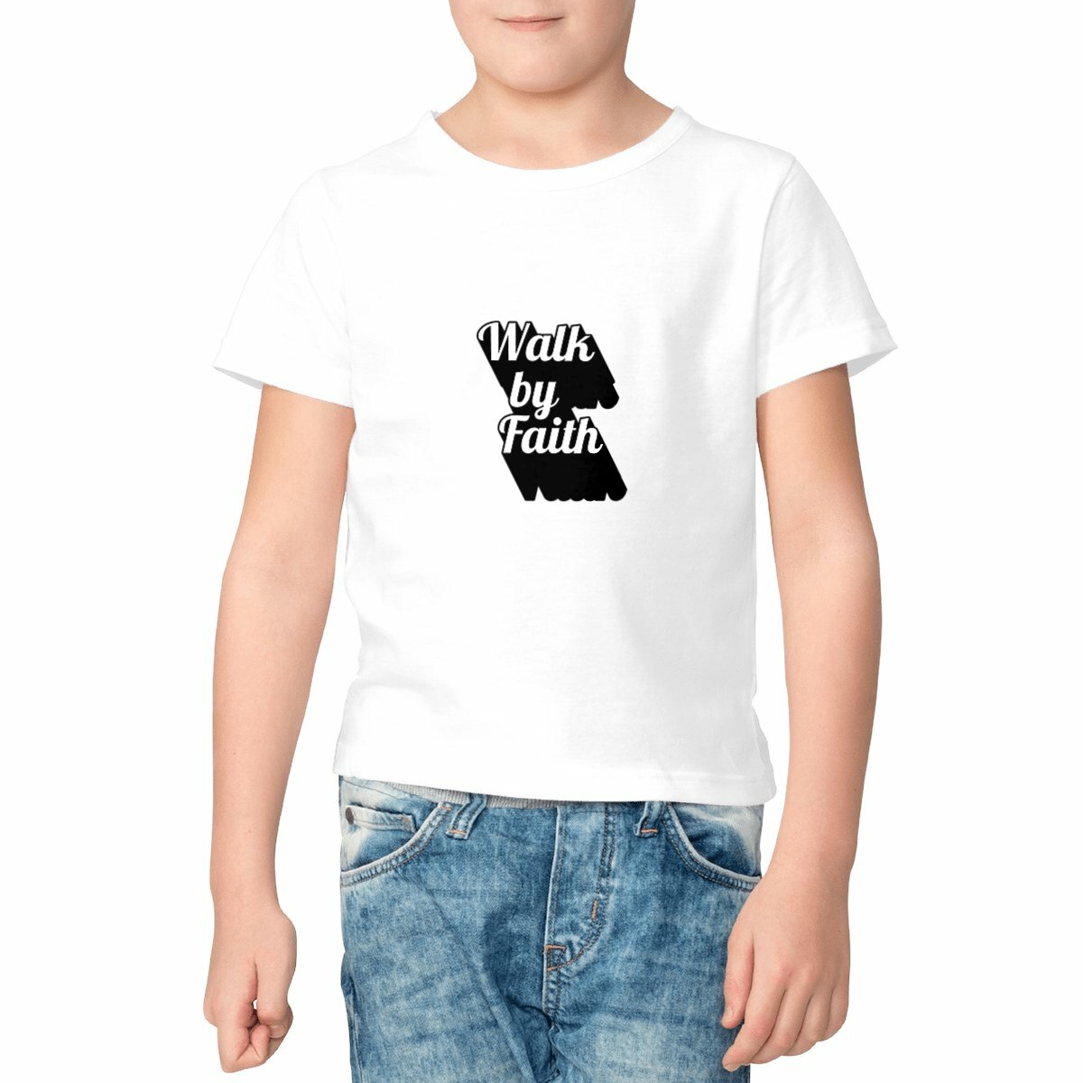 Image front Kids t-shirt Standard  Walk by Faith
