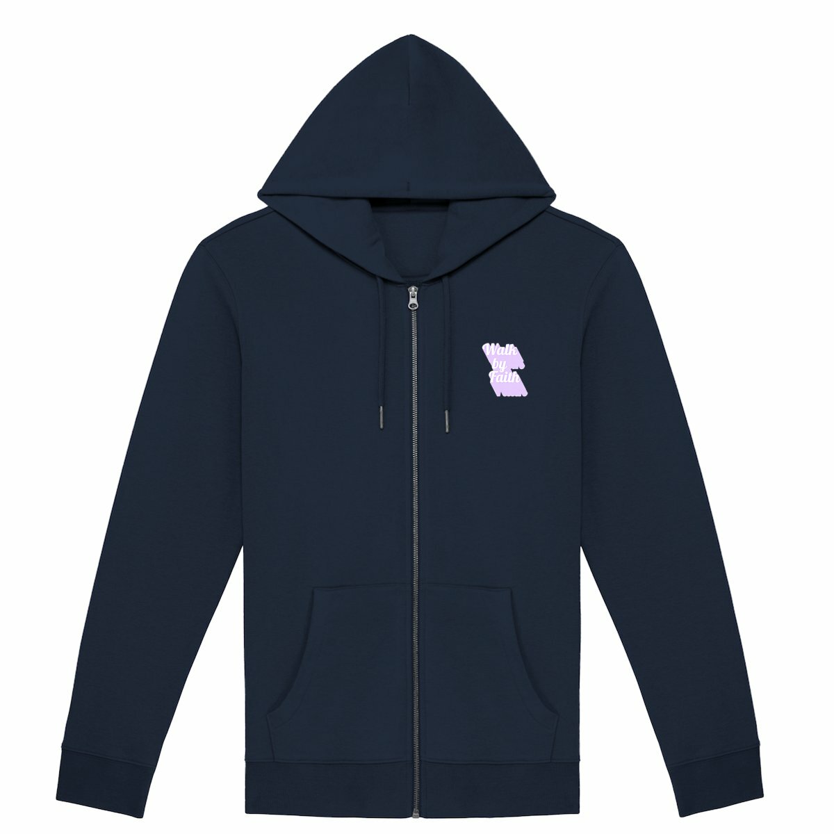 Image front Unisex Zip Hoodie Premium+ Walk by Faith