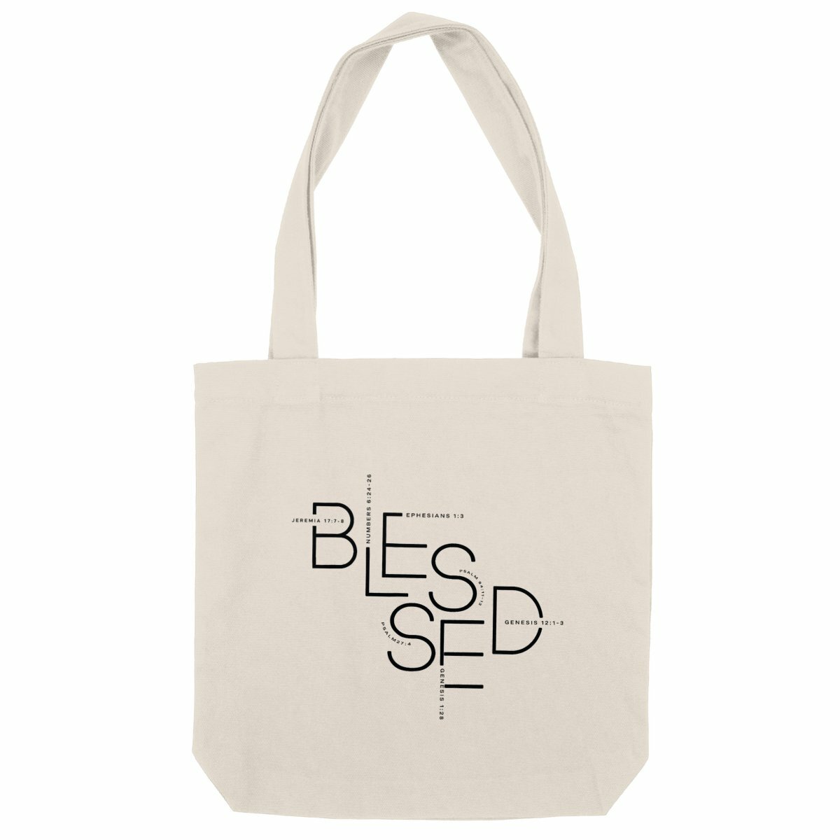 Image back Heavy totebag - Premium Plus BLESSED