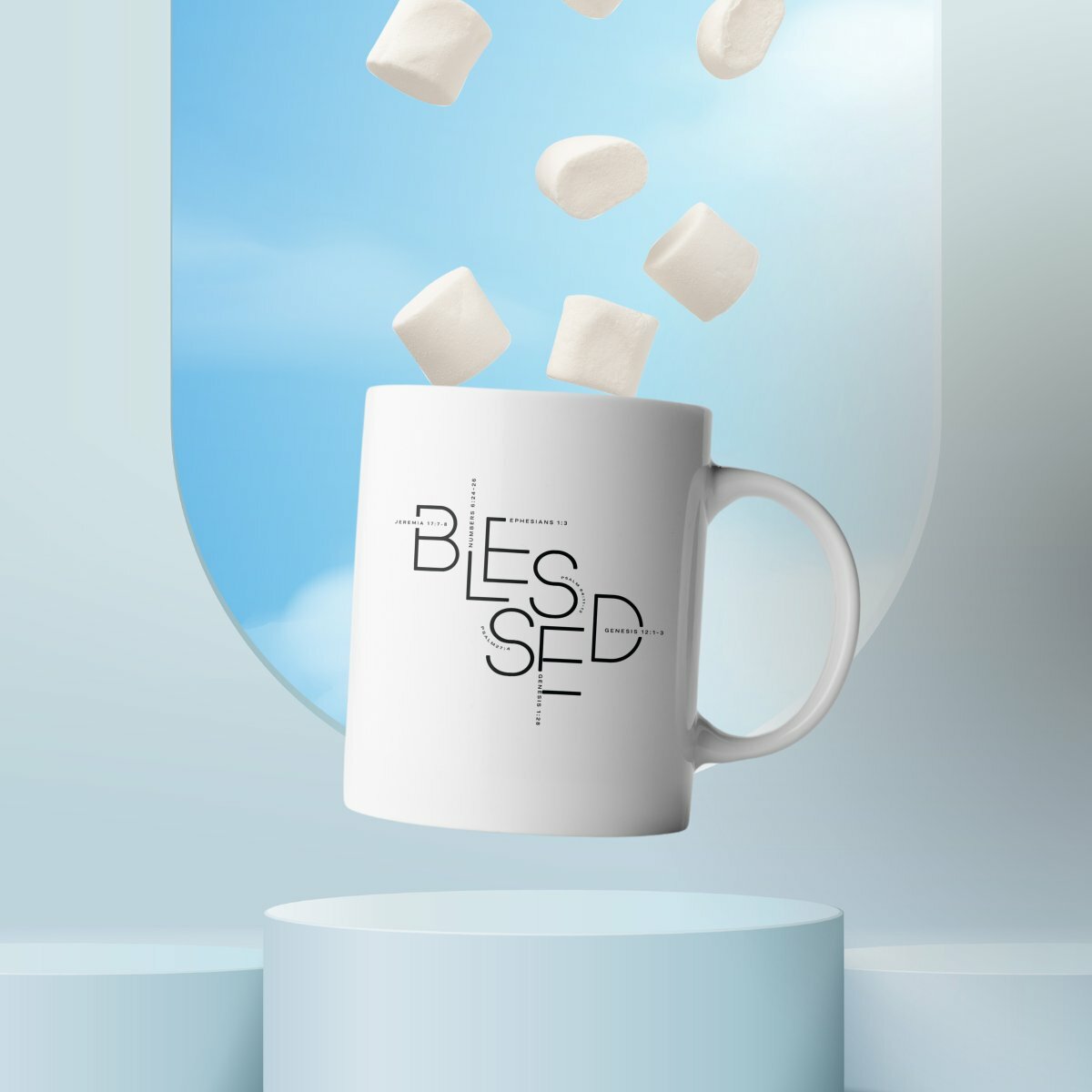 Image front Ceramic mug - Premium BLESSED