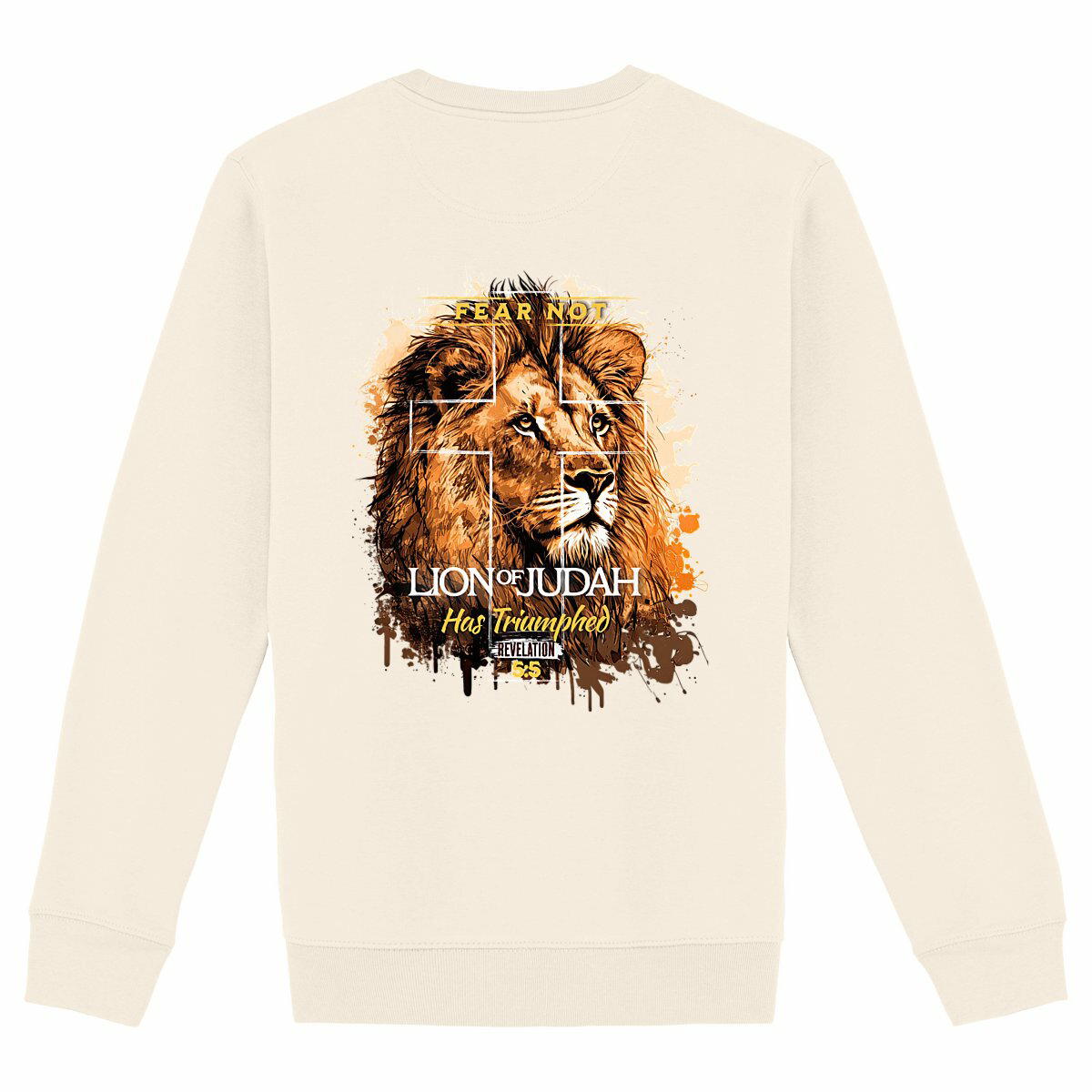 Image back Unisex sweat-shirt Premium+ fear not, lion of Judas