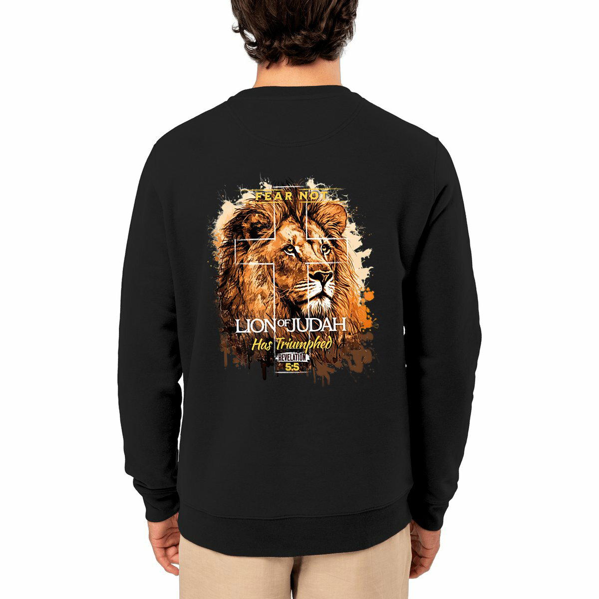 Image front Unisex sweat-shirt Premium+ fear not, lion of Judas