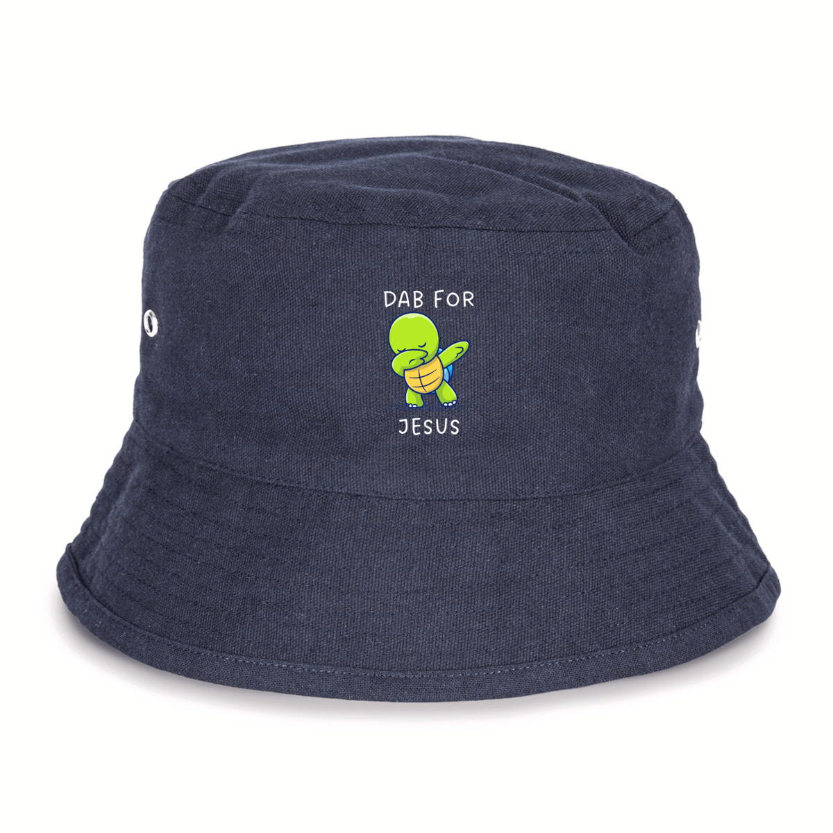 Image back 100% Recycled Bucket Hat Premium+  Dab for Jesus 