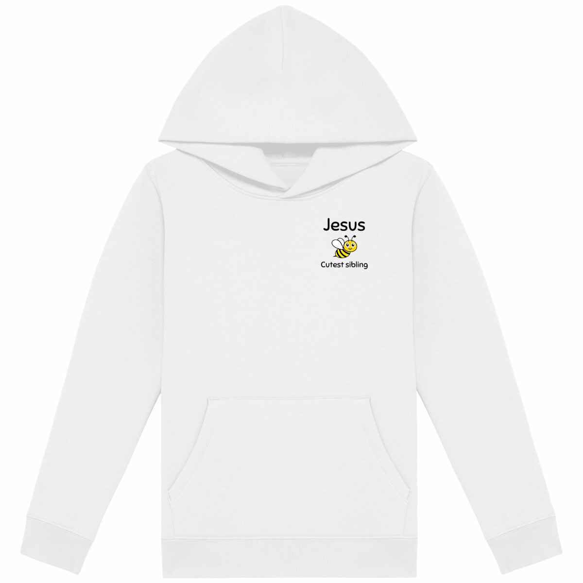 Image back Kids hoodie Premium Jesus's cutest Sibling 