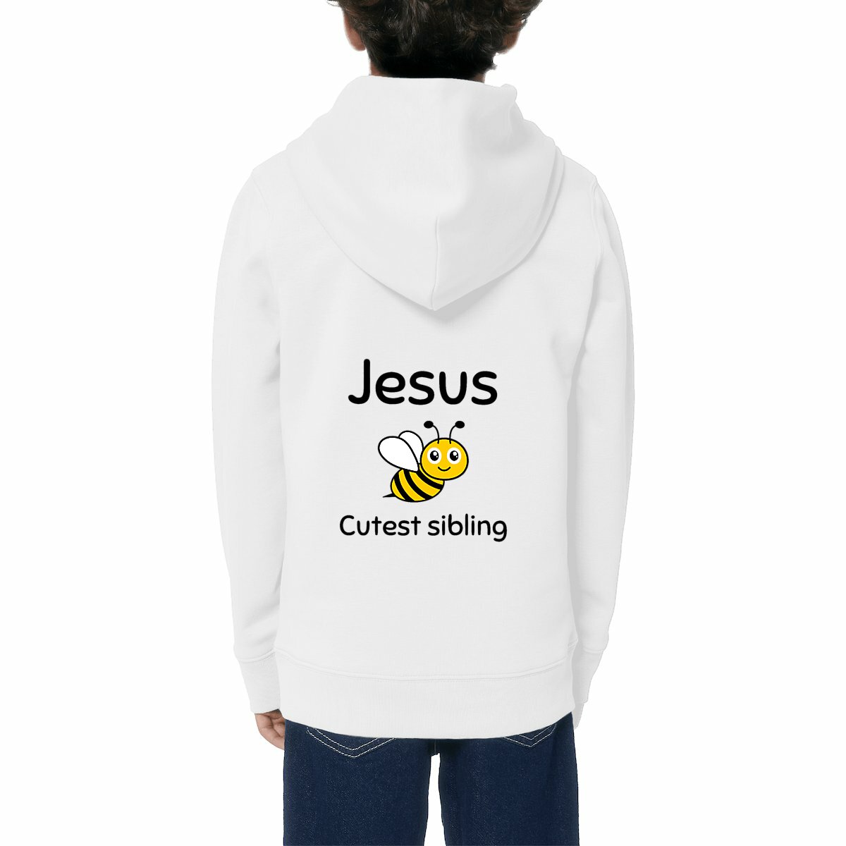 Image front Kids hoodie Premium Jesus's cutest Sibling 