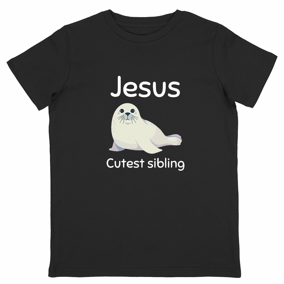 Image back Kids t-shirt Standard  Jesus's cutest Sibling 
