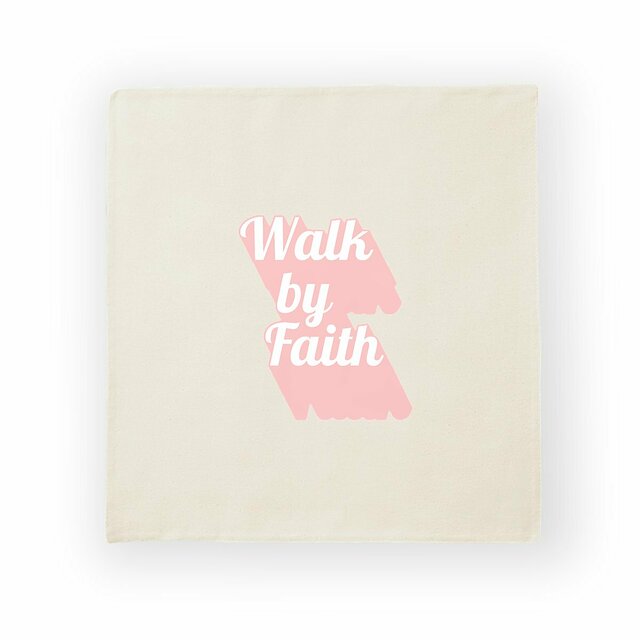 Image back Cushion cover Premium+ Walk by Faith