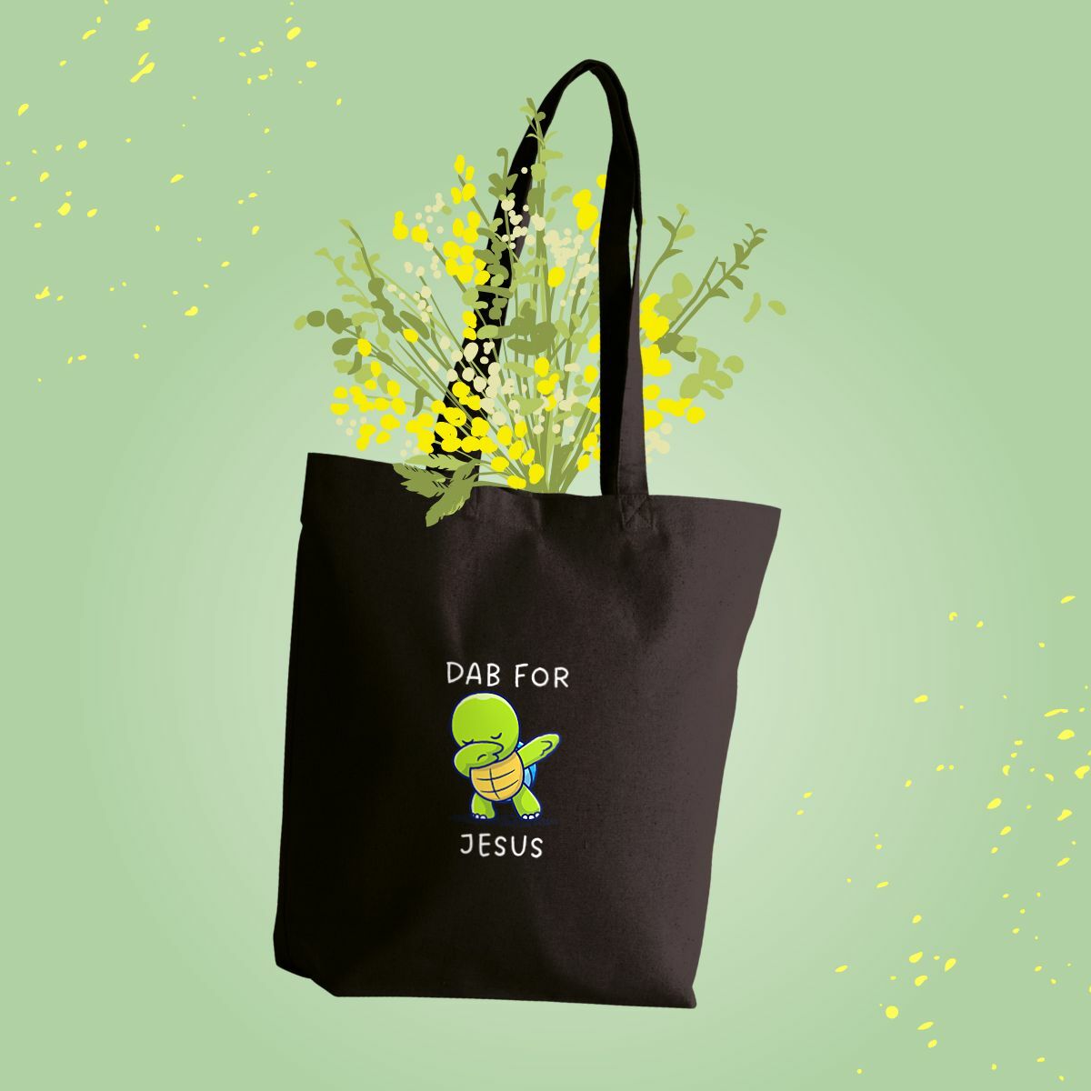 Image front Heavy totebag Premium+  Dab for Jesus 