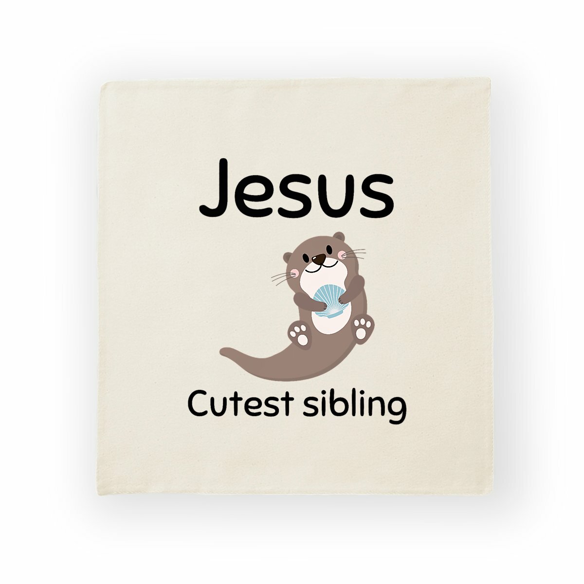 Image back Cushion Cover Premium+ Jesus's cutest Sibling 