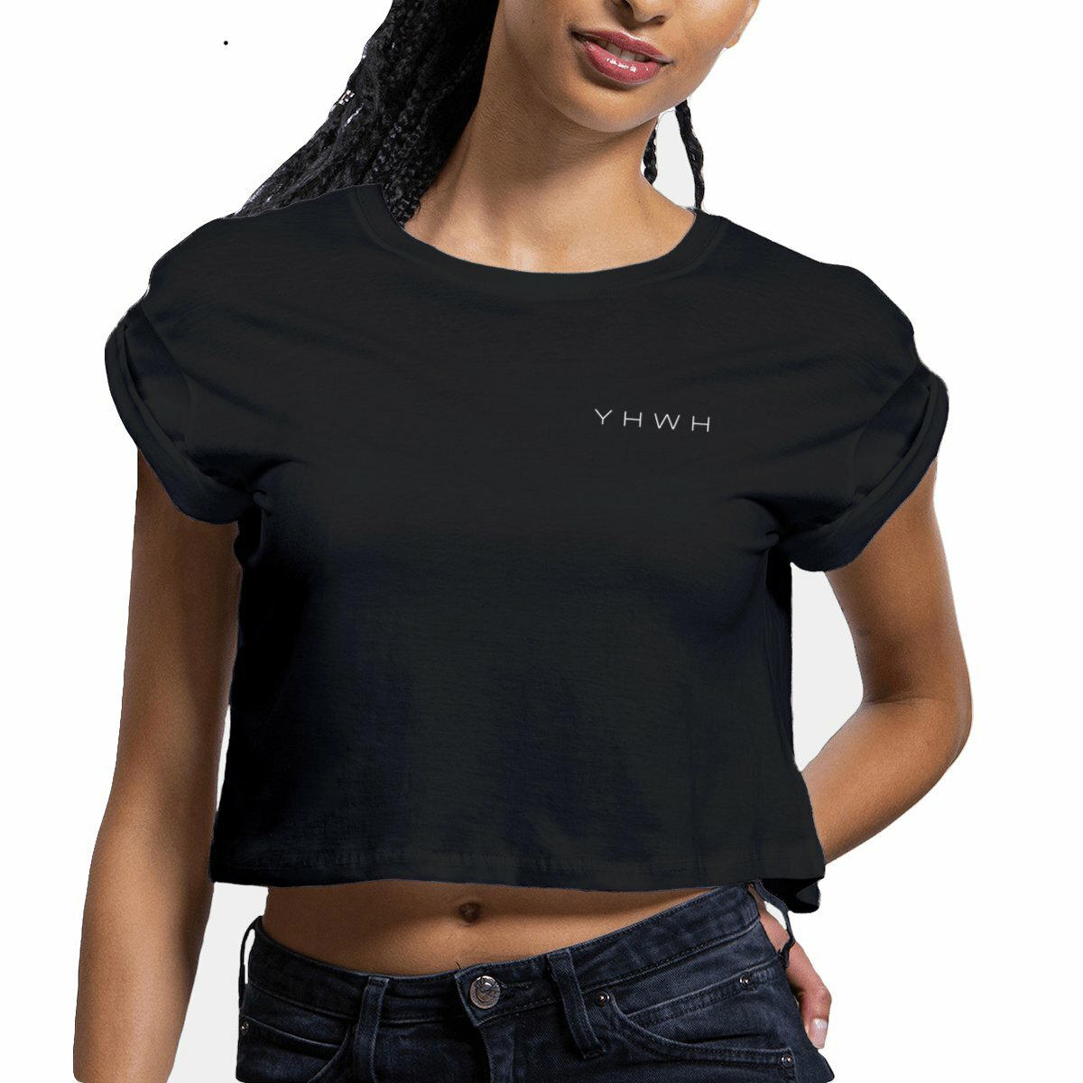 Image front Women's crop top - Premium Plus YHWH