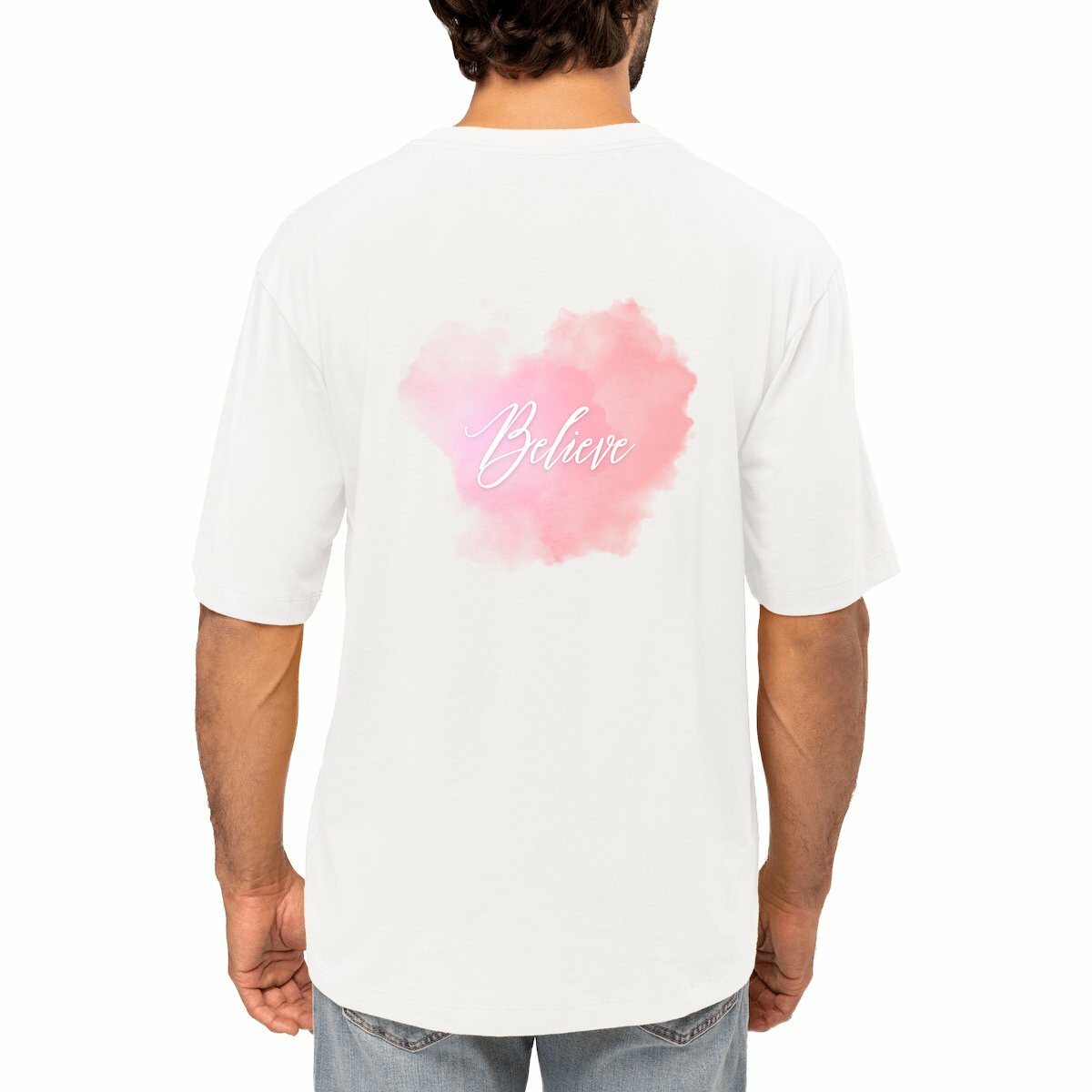 Image front Men's oversized t-shirt "croce"