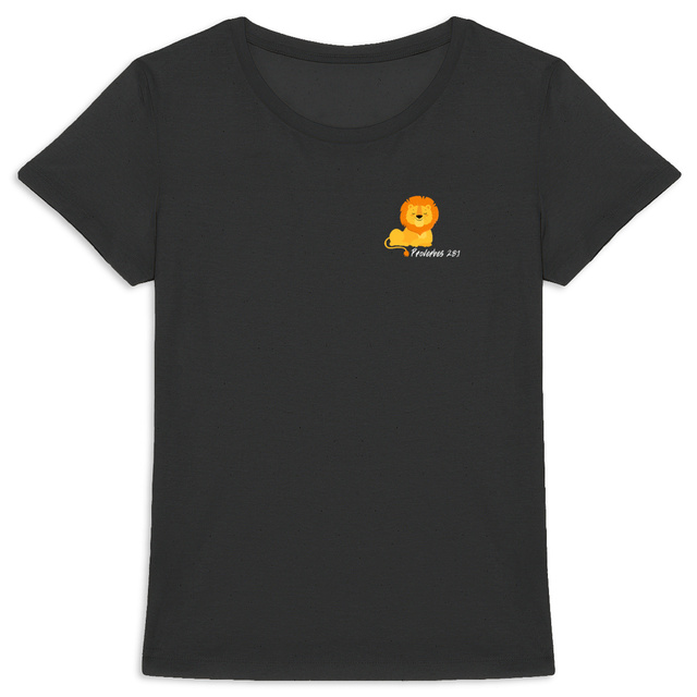 Image back Women's t-shirt Premium+ Proverbes 28:1 Eternal Vibes