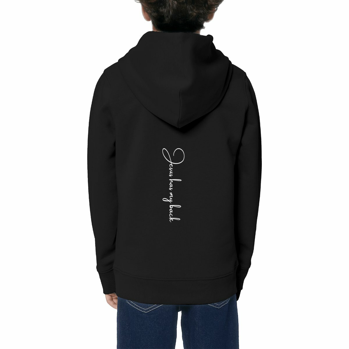Image front Kids hoodie - Premium Jesus has my back