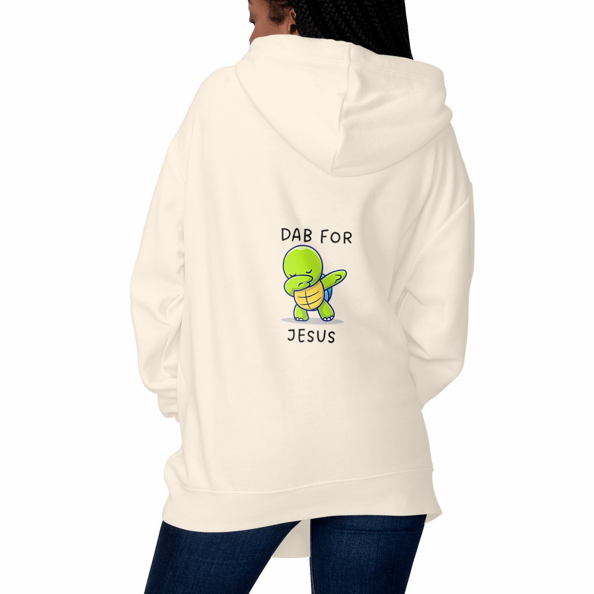 Image front Unisex hoodie Premium+ Dab for Jesus both sides
